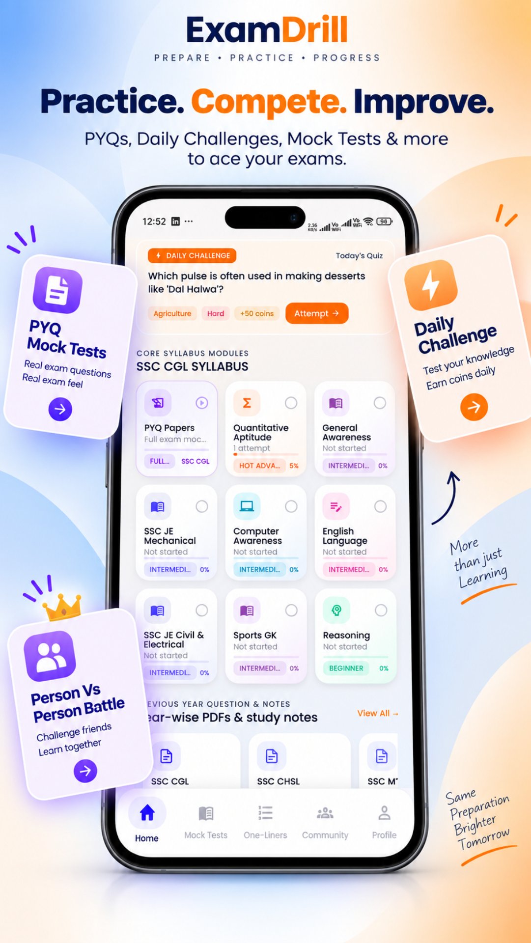 ExamDrill GK & Current Affairs — Daily Challenge