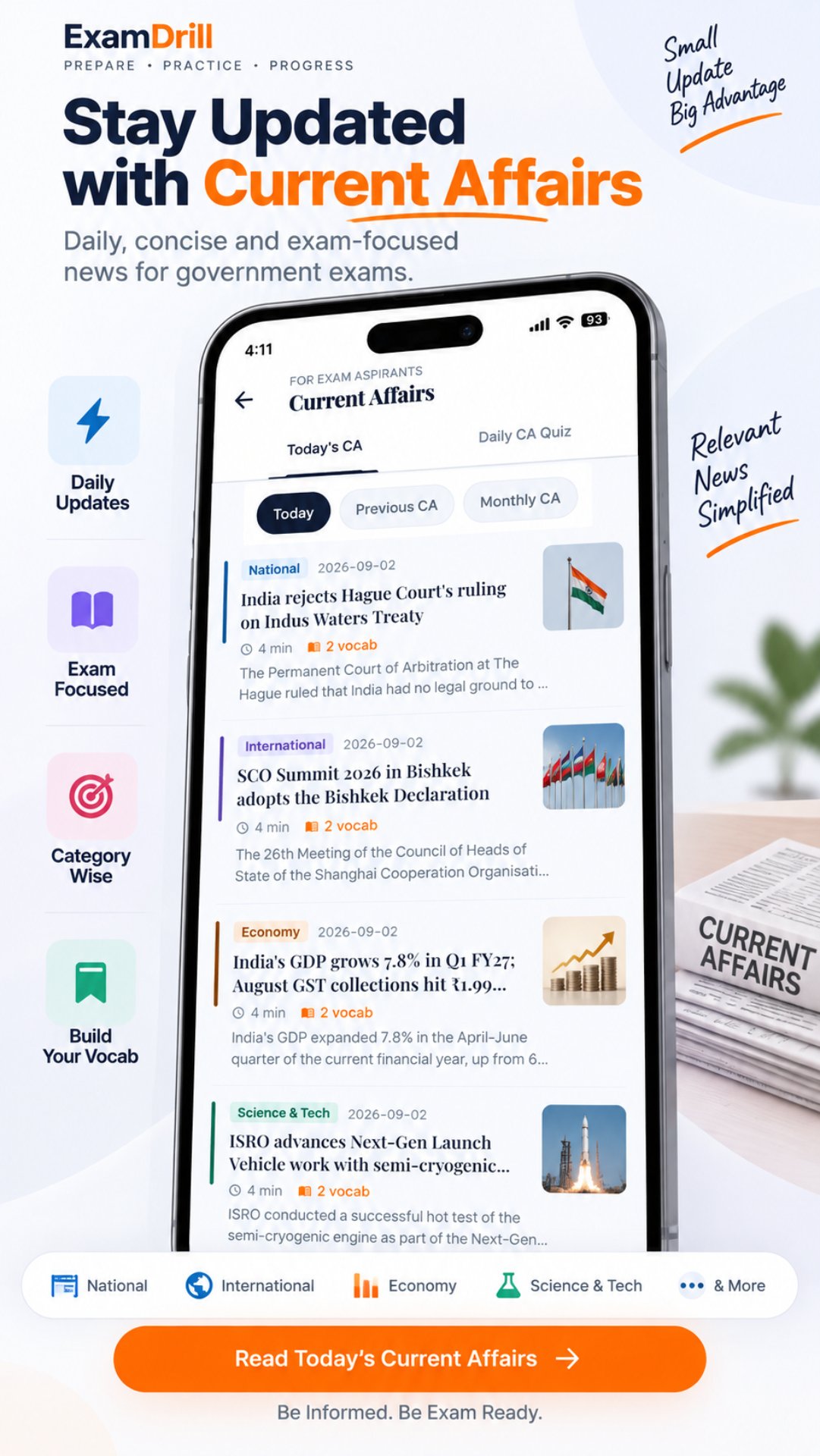 ExamDrill GK & Current Affairs — Performance Analytics